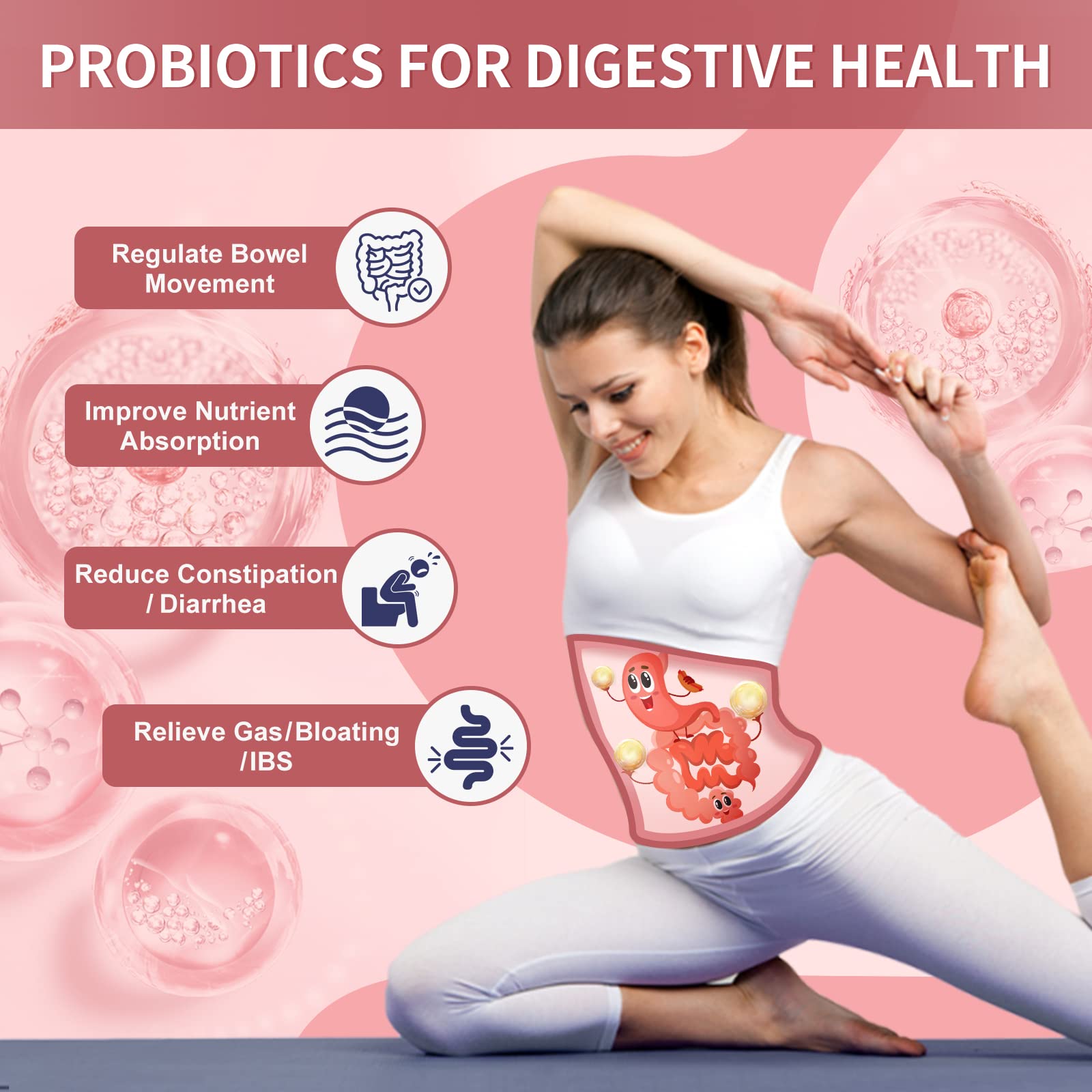 NATURE TARGET Probiotics-for-Women Prebiotics-and-Probiotics-Powder, 100-Billion-CFUs 45-Day-Supply, Women's-Probiotic with D-Mannose and Cranberry for Urinary Tract/Gut/Digestive Health - OzHealthStandard