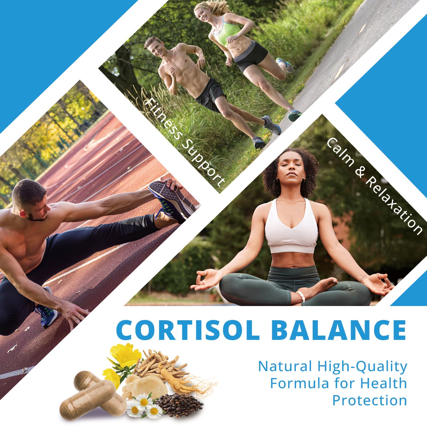 NATUREBULK Cortisol Supplements for Women, 18-in-1 - Premium Blend with Ashwagandha, Rhodiola, Magnesium & L-Theanine - Stress Response Support & Mood Enhancement Formula - 120 Vegetarian Capsules - OzHealthStandard