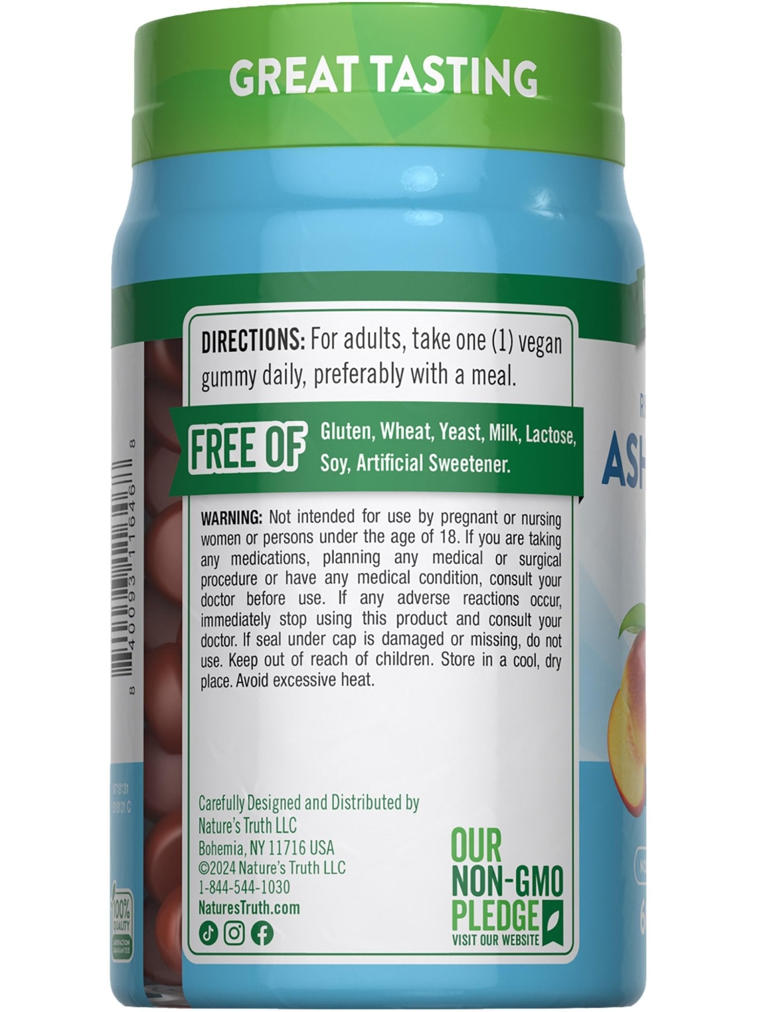 Nature's Truth Ashwagandha Gummies | 60 Count | Tropical Flavor | Vegan, Non-GMO, & Gluten Free Supplement - OzHealthStandard