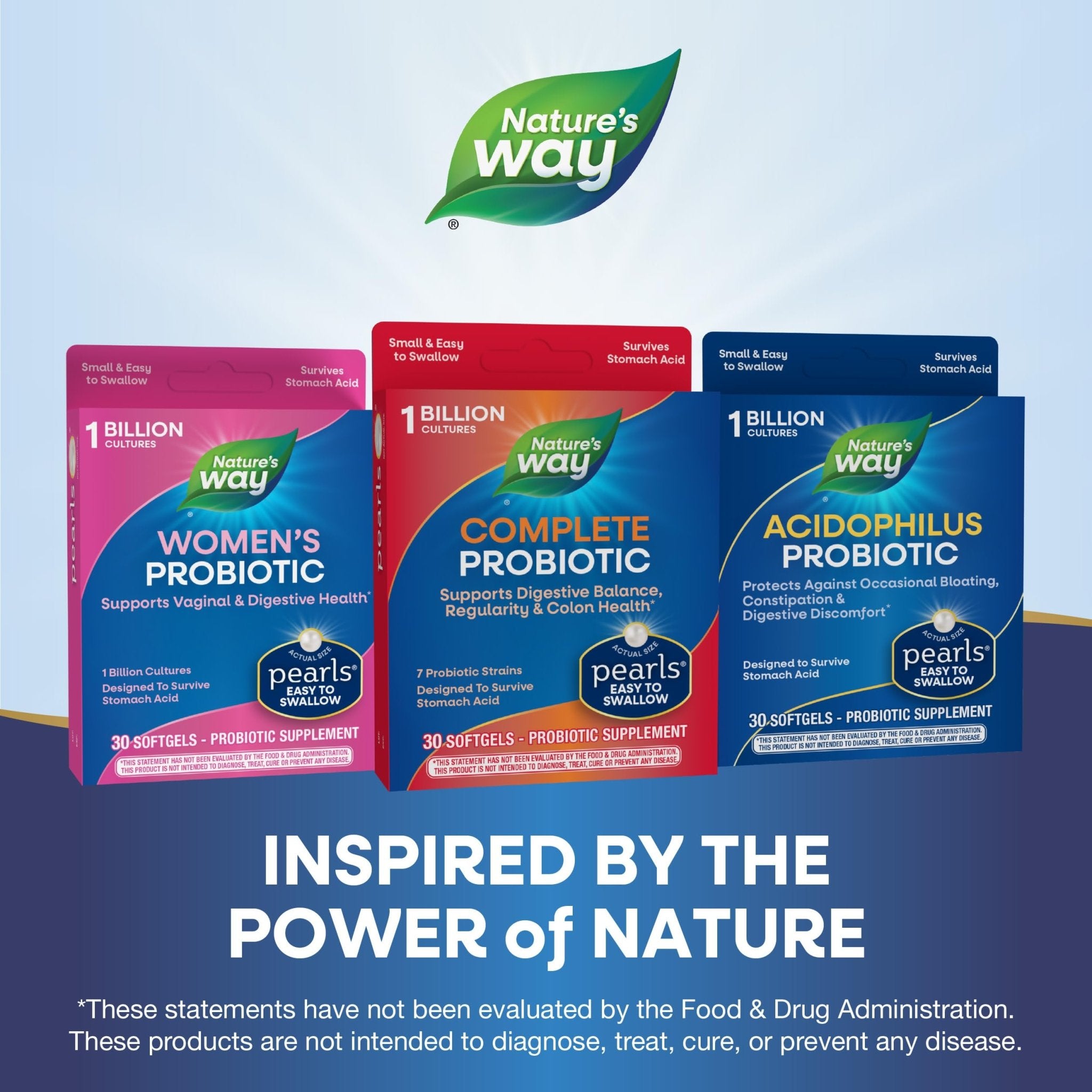 Nature's Way Complete Probiotic Pearls, Supports Digestive Balance*, 1 Billion Live Cultures, Supplement for Men and Women, No Refrigeration Required, 30 softgels - OzHealthStandard