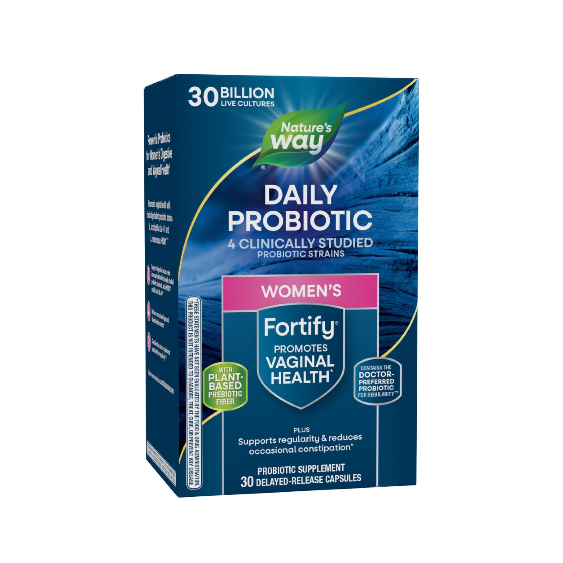 Nature’s Way Fortify Women’s Probiotic, 30 Billion Live Cultures, 11 Strains, Prebiotic, 30 Capsules - OzHealthStandard