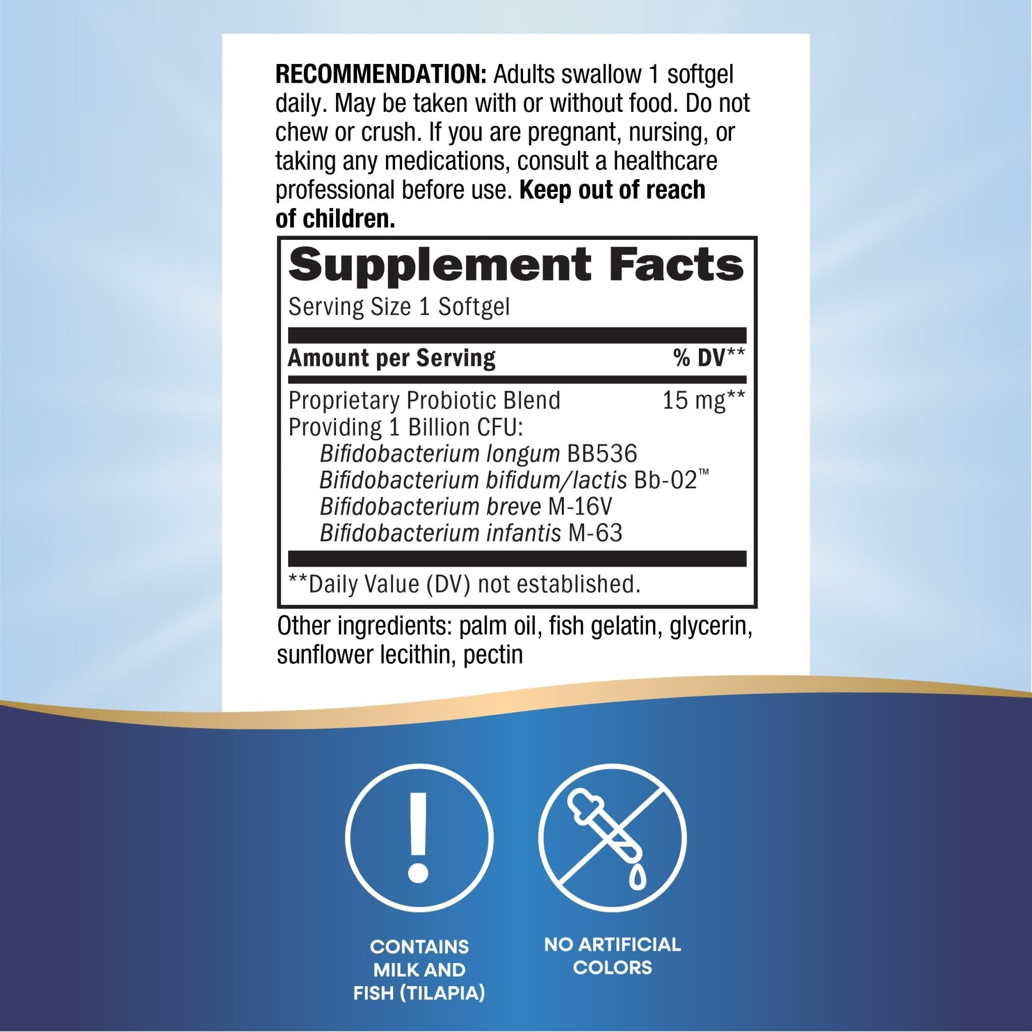 Nature's Way Pearls Adult 50+ Probiotic, Probiotics for Digestive Health* Supports Regularity, Immune & Colon Health*, 1 Billion Cultures, No Refrigeration Needed, 30 Softgels - OzHealthStandard