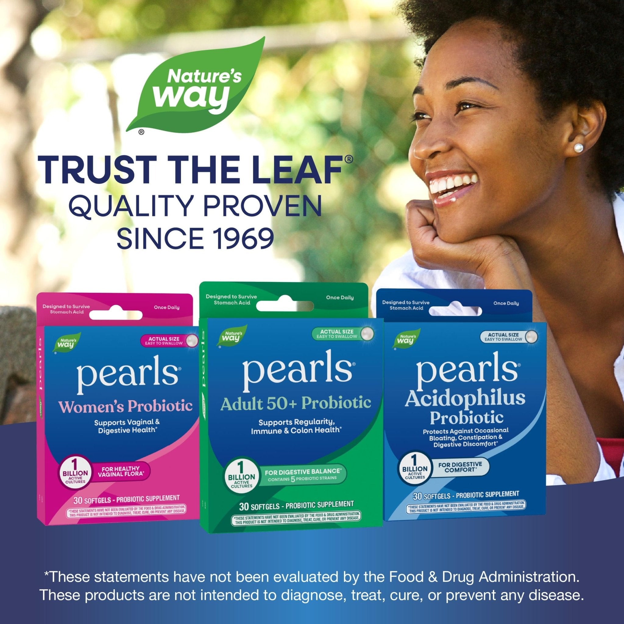 Nature's Way Pearls Adult 50+ Probiotic, Probiotics for Digestive Health* Supports Regularity, Immune & Colon Health*, 1 Billion Cultures, No Refrigeration Needed, 30 Softgels - OzHealthStandard
