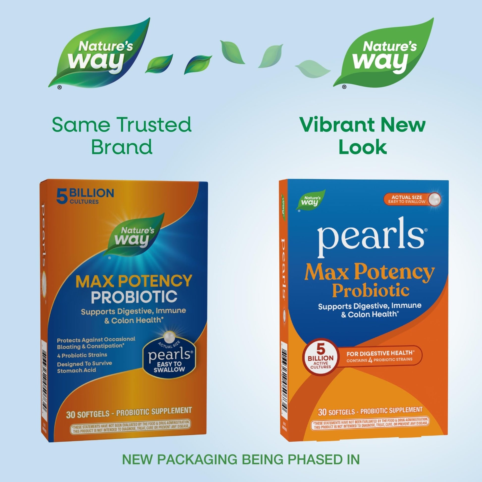 Nature's Way Pearls Max Potency Probiotic for Men and Women, Supports Digestive, Immune, Colon Health*, 5 Billion Live Cultures, No Refrigeration Required, 30 Softgels - OzHealthStandard