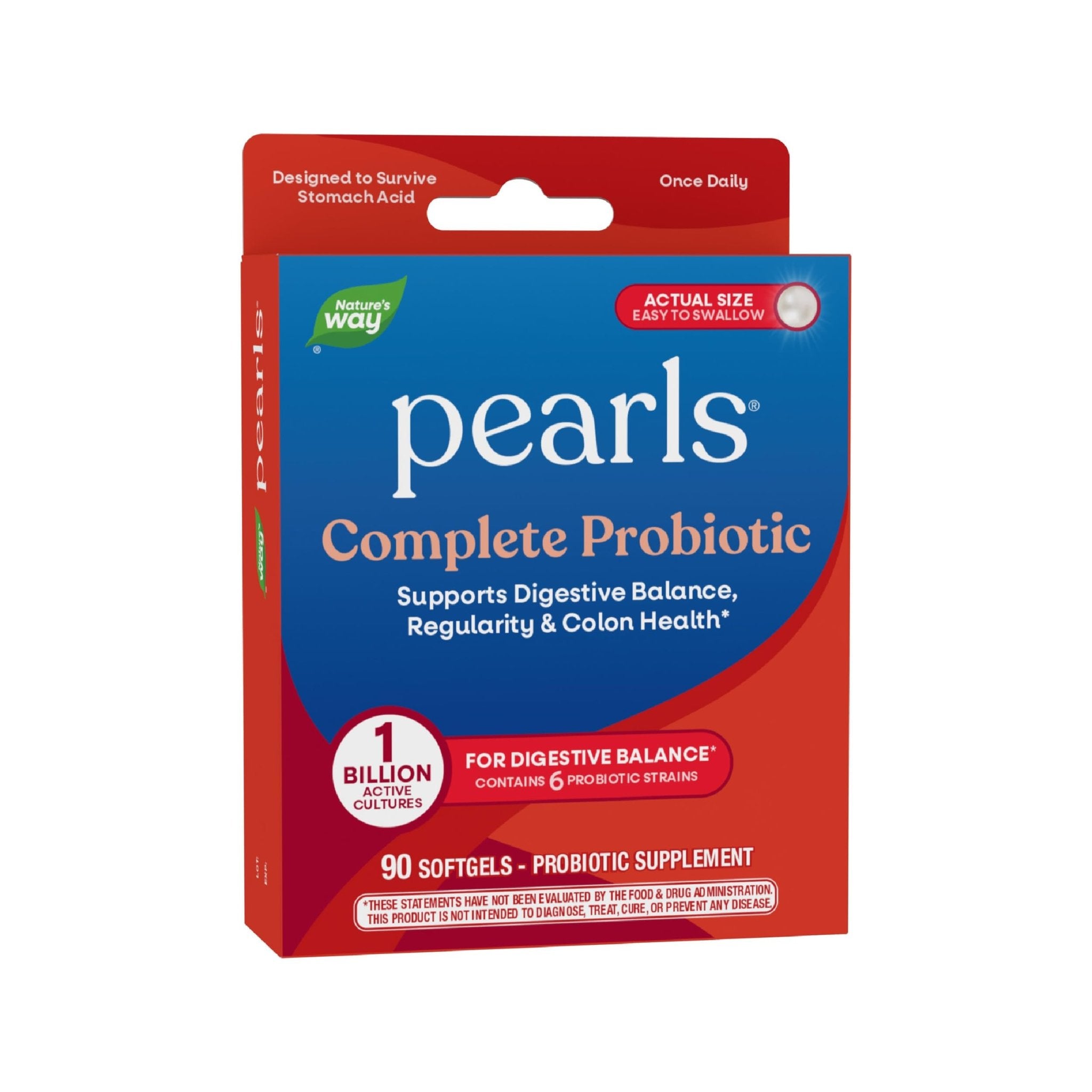 Nature's Way Probiotic Pearls Complete, 1 Billion Live Cultures, 90 Softgels - OzHealthStandard