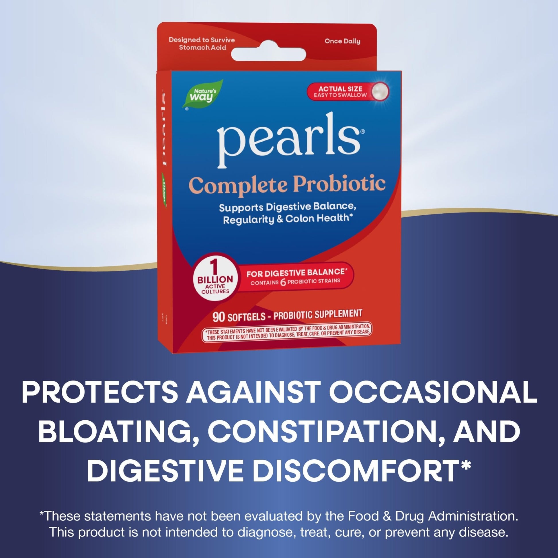 Nature's Way Probiotic Pearls Complete, 1 Billion Live Cultures, 90 Softgels - OzHealthStandard