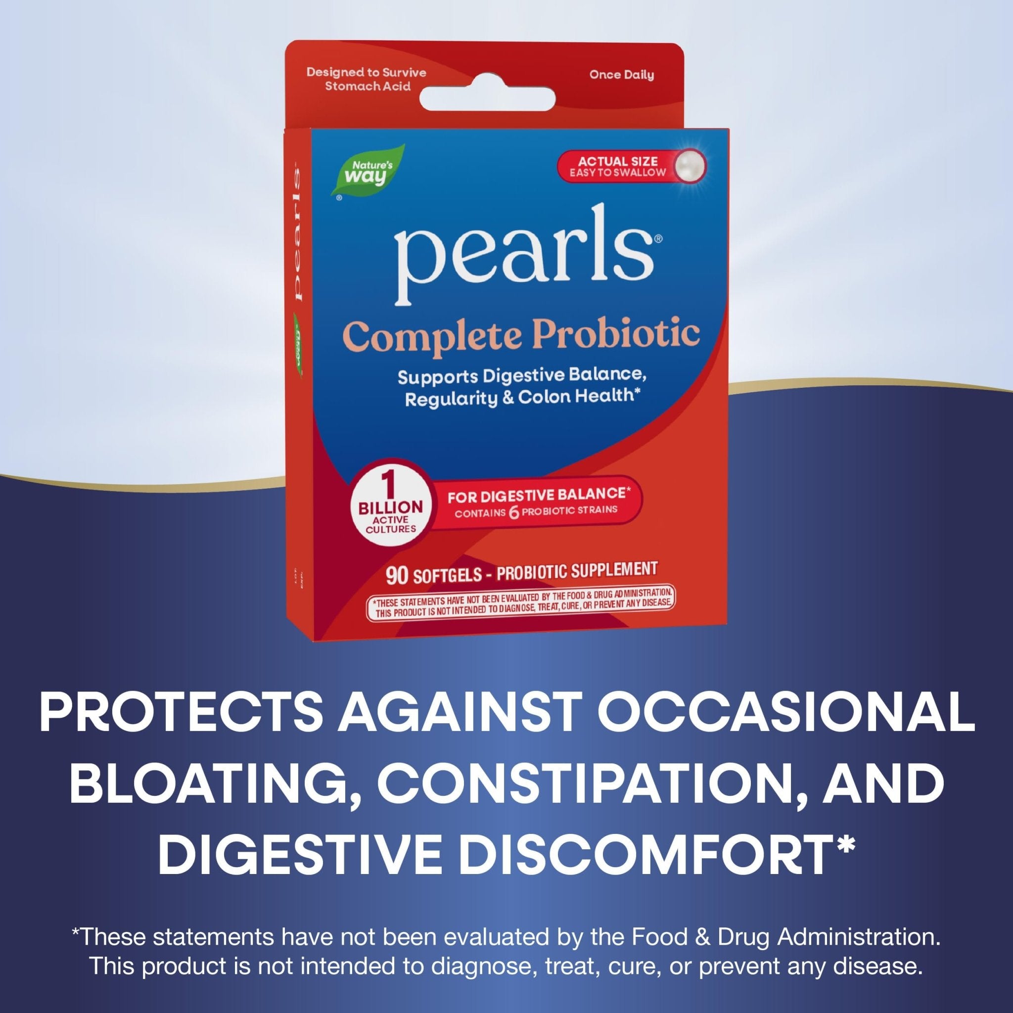 Nature's Way Probiotic Pearls Complete, 1 Billion Live Cultures, 90 Softgels - OzHealthStandard