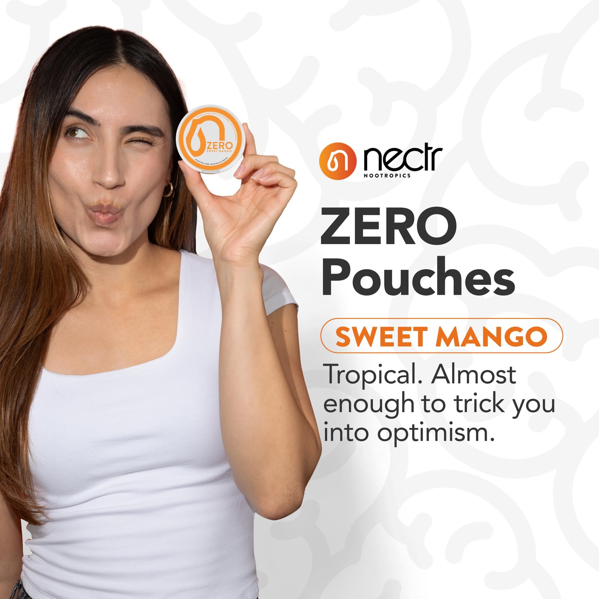 Nectr Energy Zero Pouches - No Caffeine, No Sugar, Zero Calories Mini Pouches for Oral Fixation and Stress Relief - 4 Pucks of 20 - Sweet Mango Flavor - OzHealthStandard