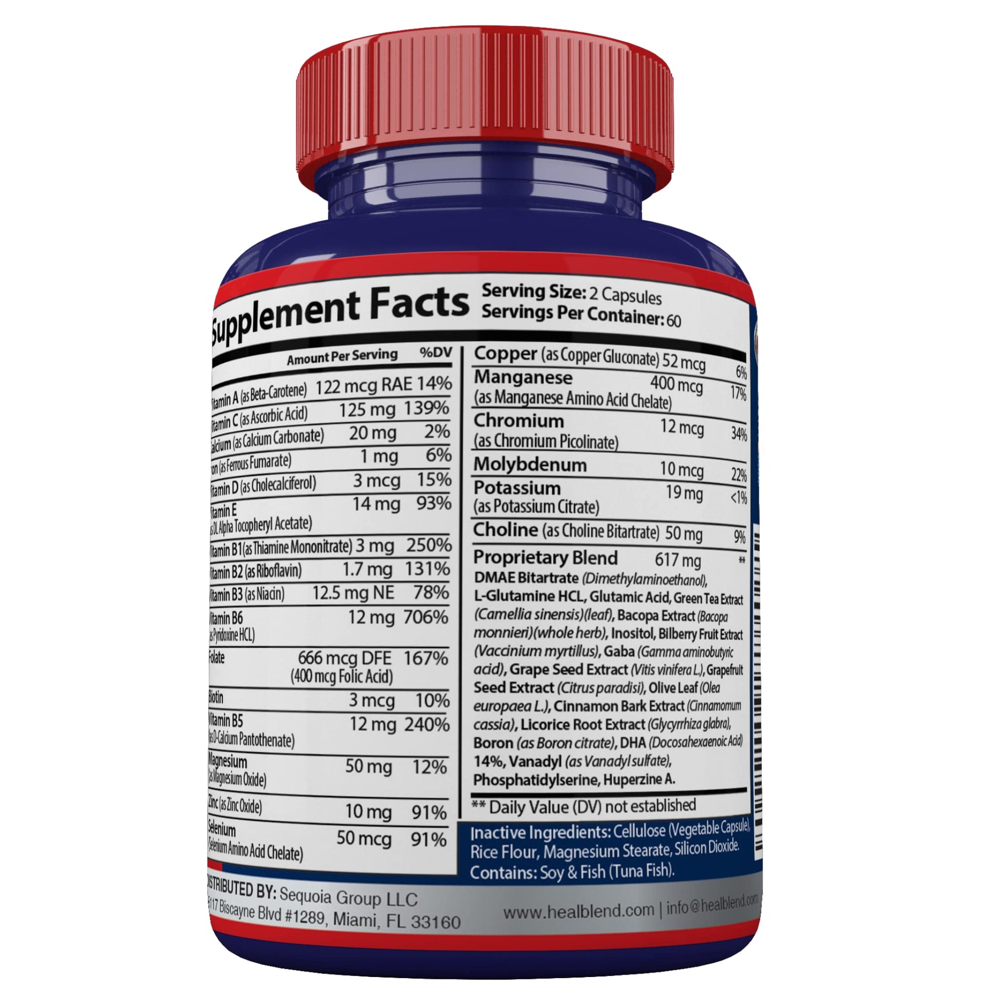 Neuro Plus Brain & Focus Formula - Nootropic Brain Booster Supplement, Supports Brain Health, Mental Clarity & Focus - Enhances Concentration & Mental Energy – 120 Capsules (1) - OzHealthStandard