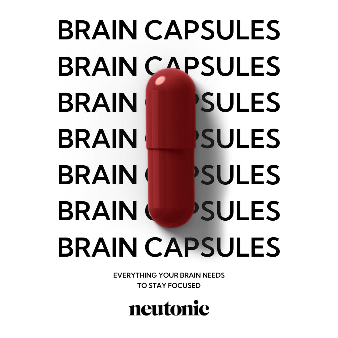Neutonic Nootropic Brain Supplement | 1 Month Supply 90 Capsules | for Men and Women | Support Memory, Mental Clarity, Cognitive Function | Boost Focus, Energy, Brain Health - OzHealthStandard