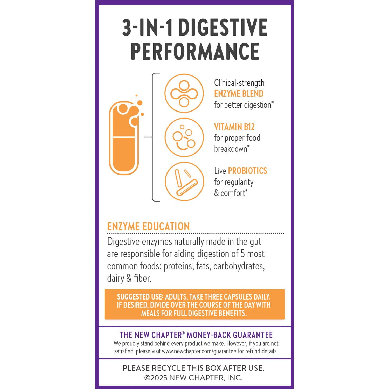 New Chapter All-Flora Enzyme Complex with Probiotics Relieves Bloating & Gas - Clinical-Strength Digestive Enzymes + Ultra-Concentrated Probiotics + Fermented Vitamin B12, 90 Vegan Capsules - OzHealthStandard