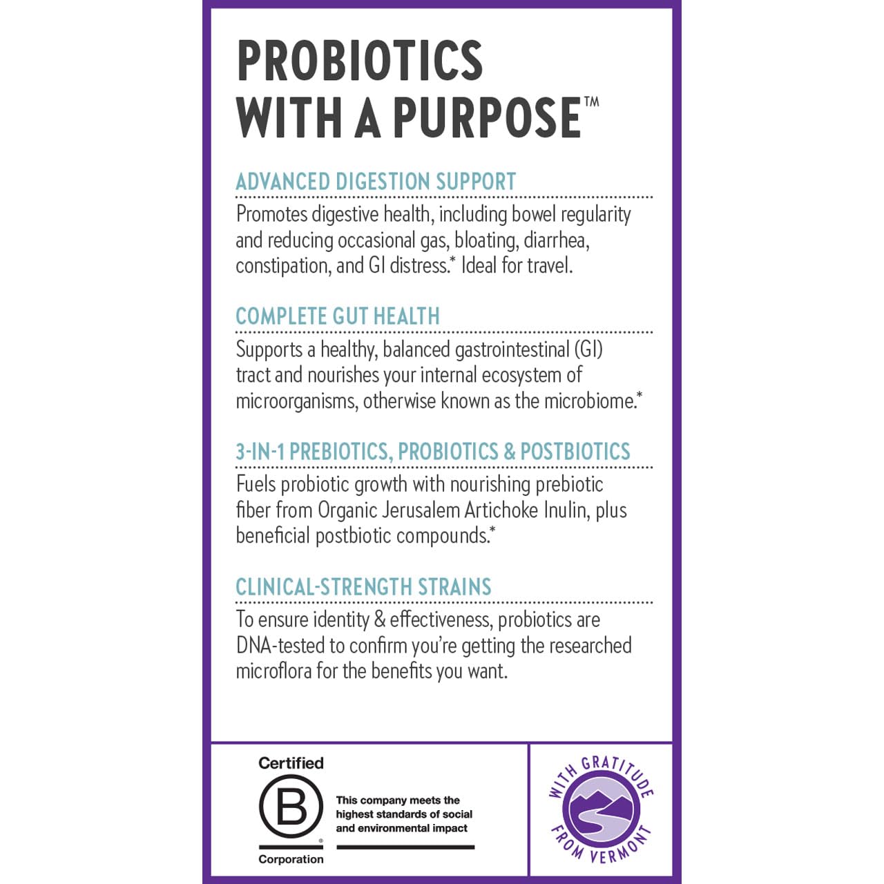 New Chapter All-Flora Probiotic for Advanced Digestion & Complete Gut Health with Prebiotics + Postbiotics, Clinical-Strength Strains, 100% Vegetarian, Non-GMO, Shelf Stable - 60 ct (2 Month Supply) - OzHealthStandard