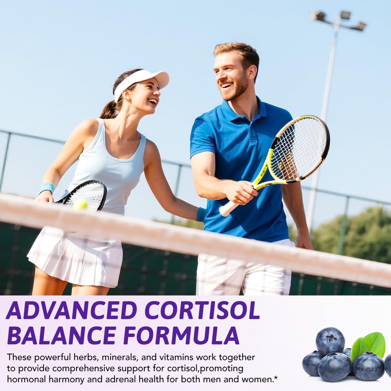 NIFEISHI Cortisol Reducer & Manager Liquid Drops for Women & Men | Cortisol Supplements with Ashwagandha & Magnesium | 9-in-1 Stress & Mood Support, Blueberry Flavor-2.02 floz - OzHealthStandard