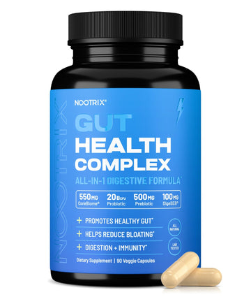 Nootrix Health Complex Supplement | Probiotics for Gut Health, Colon Cleanse & Bloating Relief | Promotes Healthy Digestion | Digestive Enzymes, Postbiotics & Prebiotics | 90 Capsules - OzHealthStandard