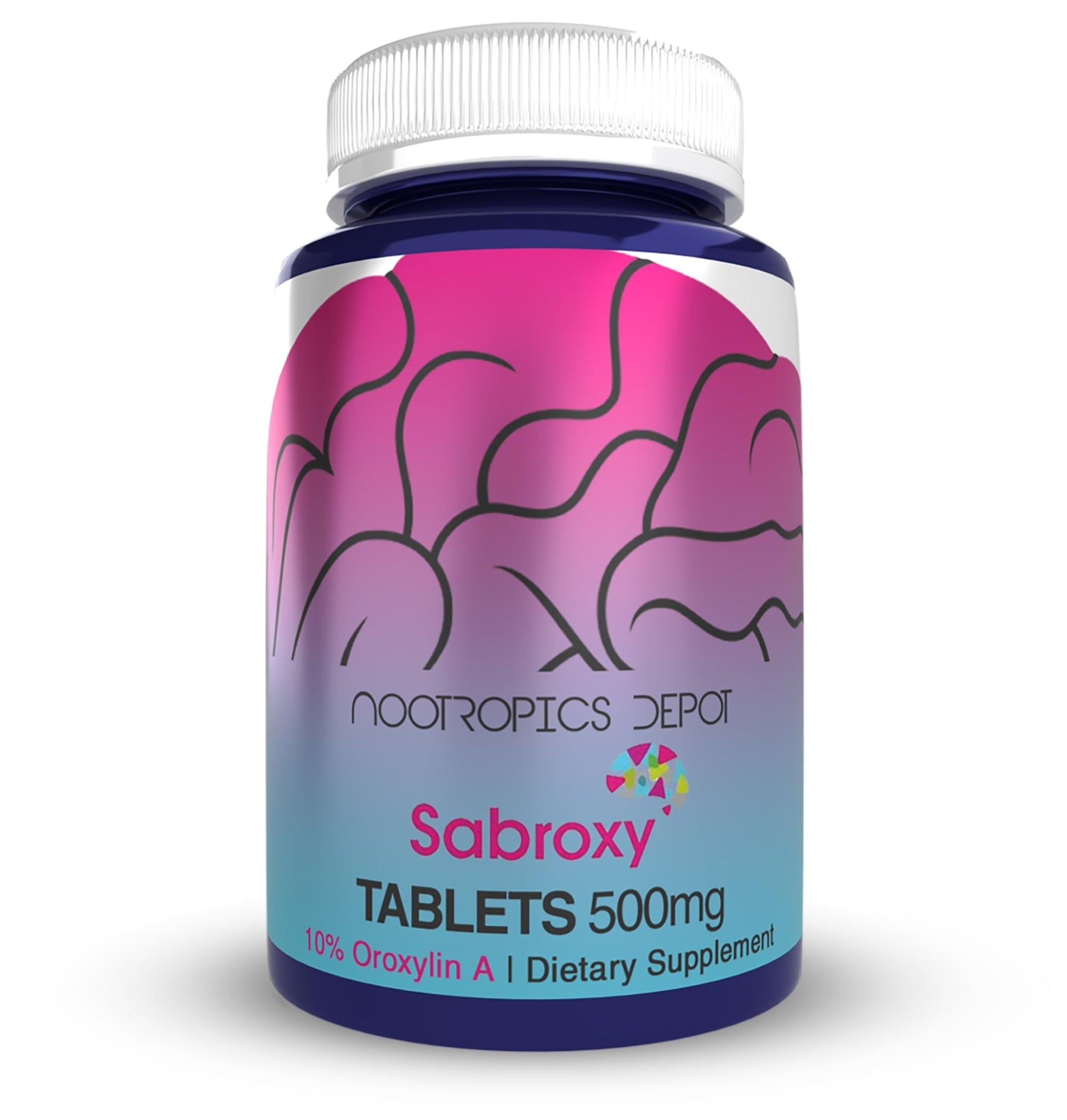 Nootropics Depot Sabroxy® Tablets | 500mg | 30 Count | Minimum 10% Oroxylin-A | Oroxylum indicum | May Help Promote Focus & Motivation | May Help Promote Cognitive Function - OzHealthStandard