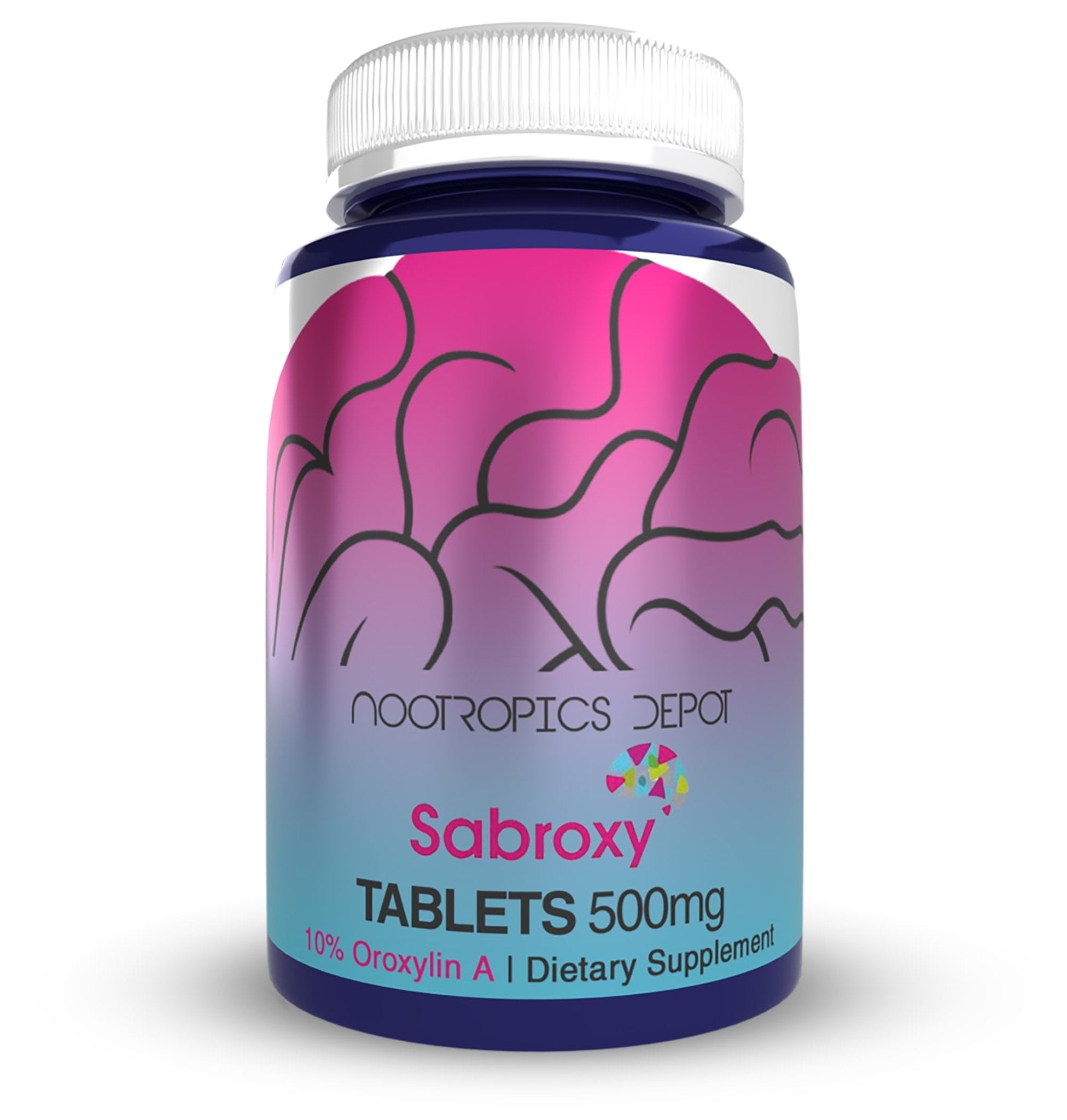 Nootropics Depot Sabroxy® Tablets | 500mg | 30 Count | Minimum 10% Oroxylin-A | Oroxylum indicum | May Help Promote Focus & Motivation | May Help Promote Cognitive Function - OzHealthStandard