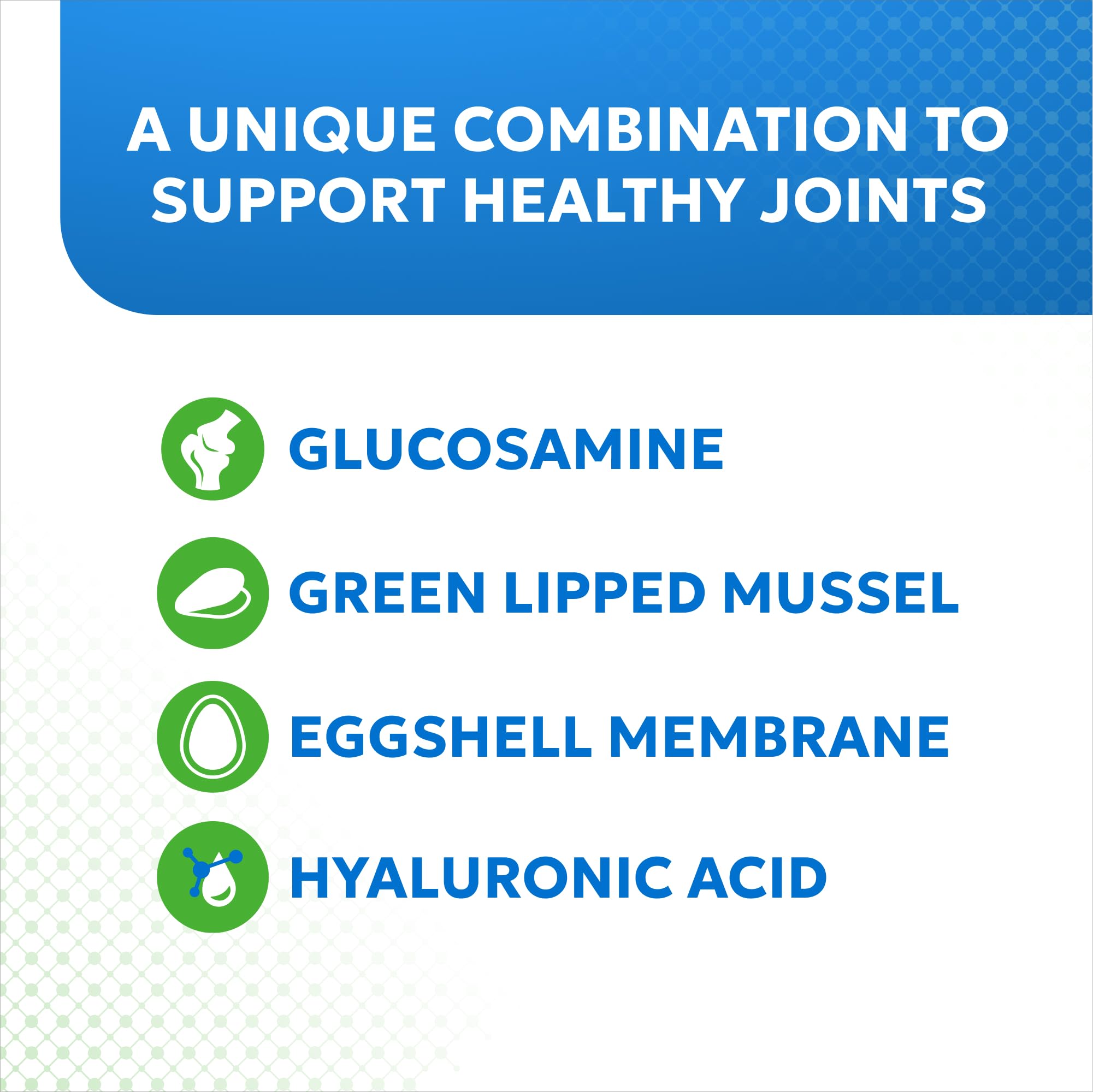 Nutramax Cosequin Elements Dog Joint Health Supplement with Glucosamine, Green Lipped Mussel, Omega-3s, Eggshell Membrane, Hyaluronic Acid, & Postbiotics, 75 Tasty Chewable Tablets for Dogs - OzHealthStandard
