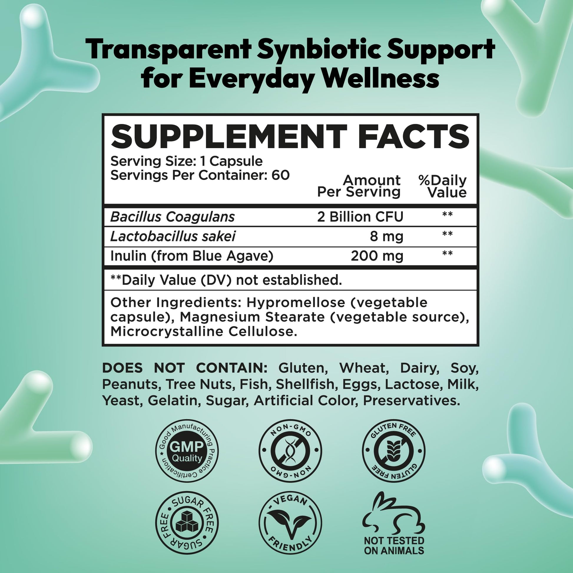 NutraPep Synbiotics Probiotic Prebiotic Postbiotic - Daily Gut Health Support with Pre Pro & Post Biotics for Men Women - Digestive & Immune Support Balance Synbiotic Supplement - Vegan Gluten Free - OzHealthStandard