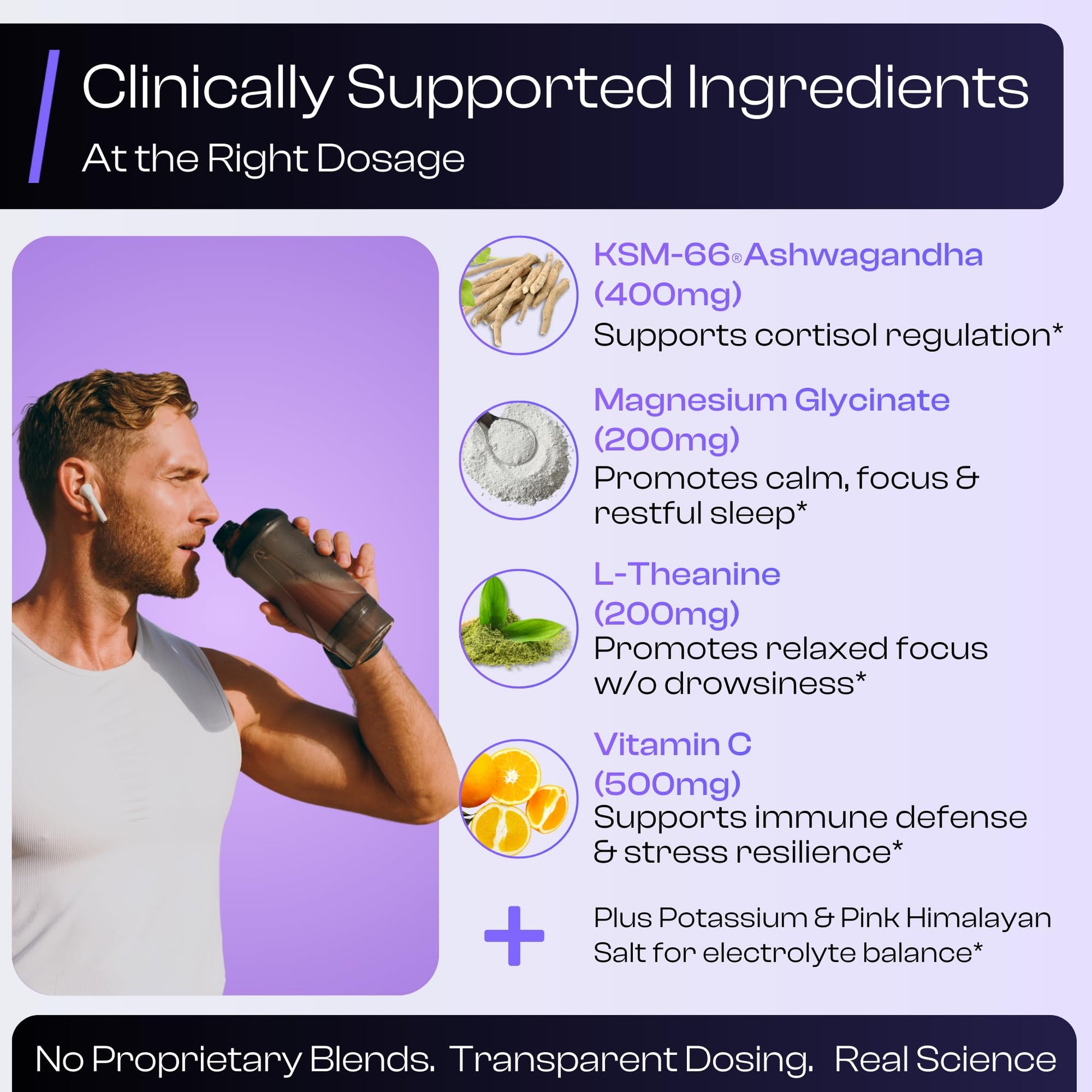 NutraVōs Vitalix – Cortisol Reducer & Adaptogen Drink Mix with Ashwagandha KSM 66, Magnesium Glycinate 200mg, L-Theanine 200mg, Vitamin C 500mg & Electrolytes – Raspberry Lemonade – 30 Servings - OzHealthStandard