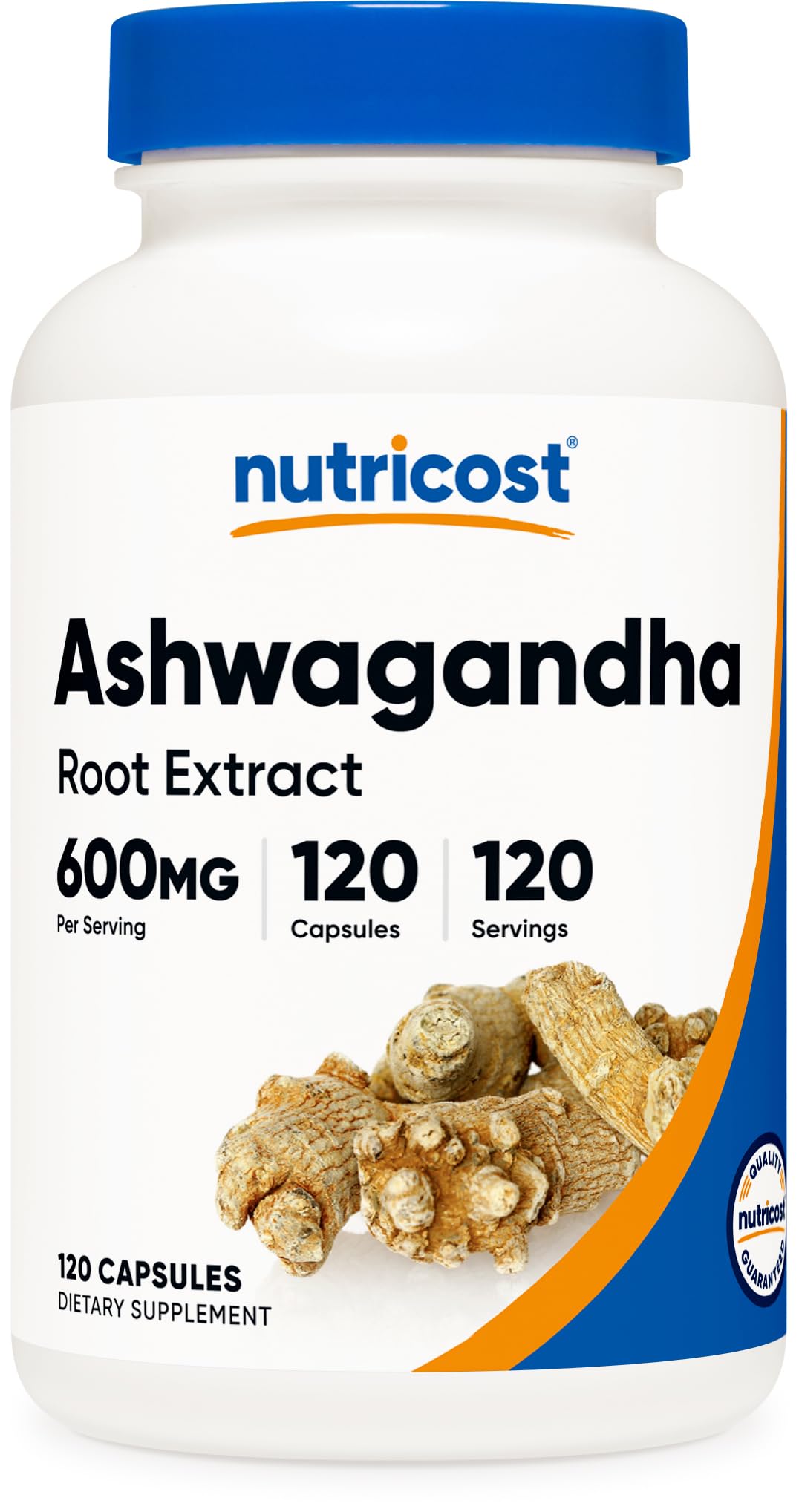 Nutricost Ashwagandha Herbal Supplement 600mg, 120 Capsules - Vegetarian, Non-GMO, Gluten Free, Ashwagandha Root - OzHealthStandard