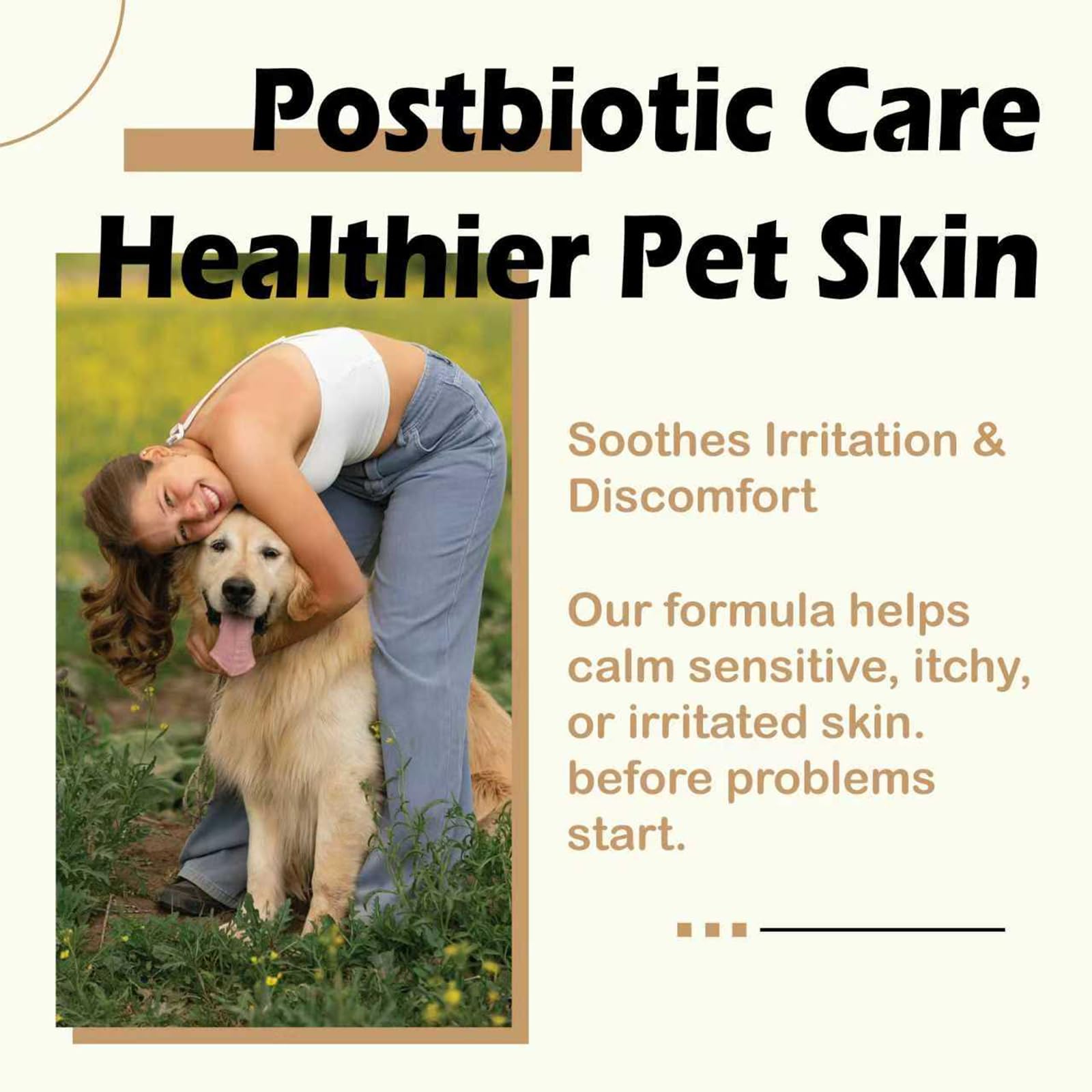 NUVON Pet Skin Soothing Spray, Postbiotics Restoration Spray for Dogs & Cats, Reduce Irritation, Rebuild Skin Barrier - 3.38 fl oz - OzHealthStandard