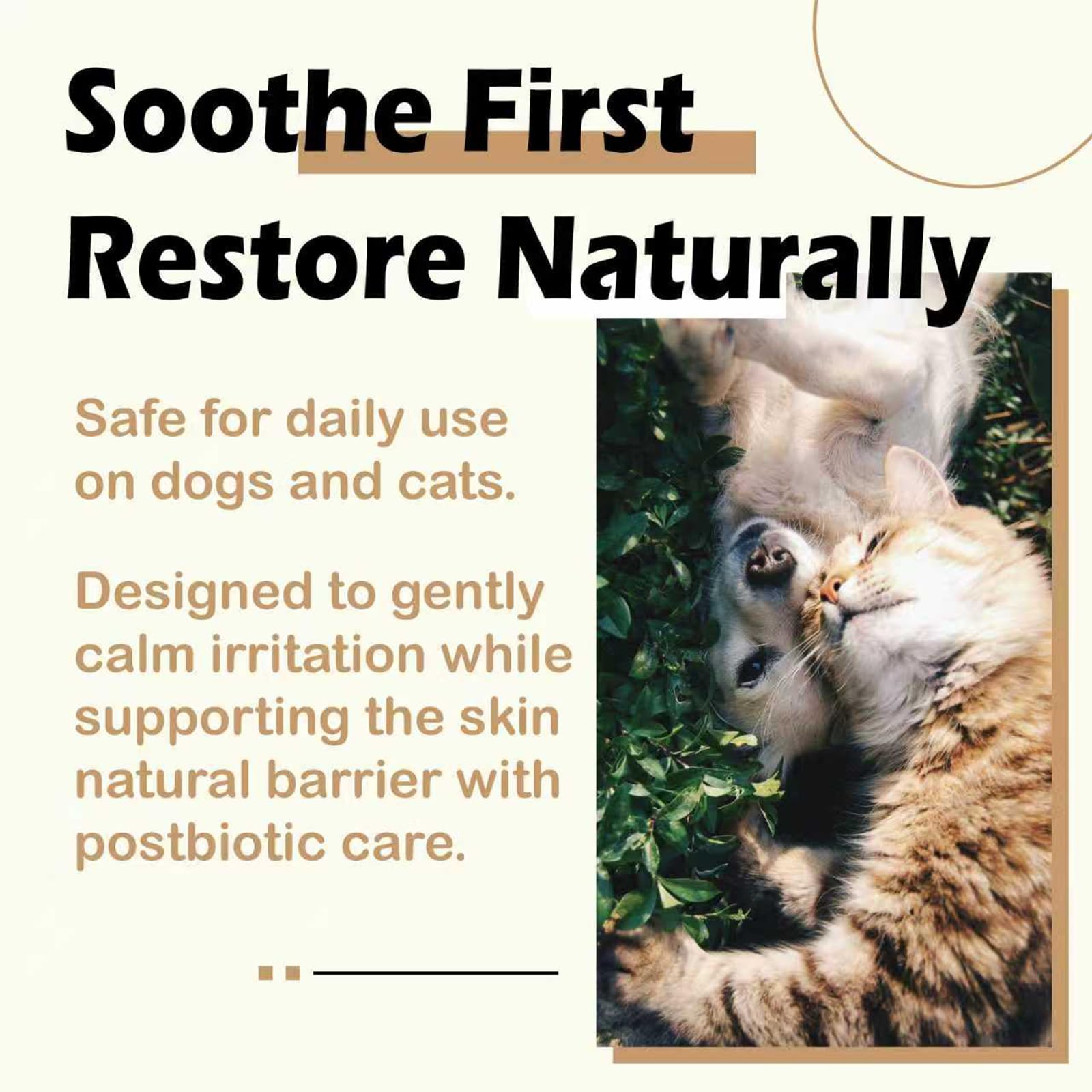 NUVON Pet Skin Soothing Spray, Postbiotics Restoration Spray for Dogs & Cats, Reduce Irritation, Rebuild Skin Barrier - 3.38 fl oz - OzHealthStandard
