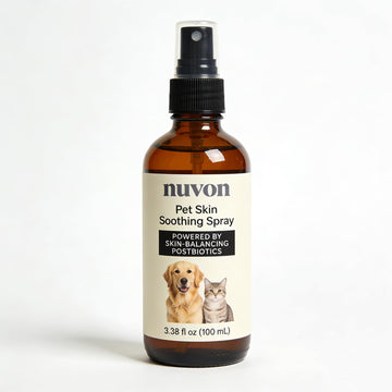 NUVON Pet Skin Soothing Spray, Postbiotics Restoration Spray for Dogs & Cats, Reduce Irritation, Rebuild Skin Barrier - 3.38 fl oz - OzHealthStandard