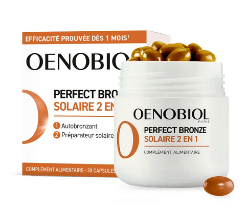 OENOBIOL - Perfect Bronze Solaire 2in1 : Dual-Action Self-Tanner & Sun Prep 30 Capsules - OzHealthStandard