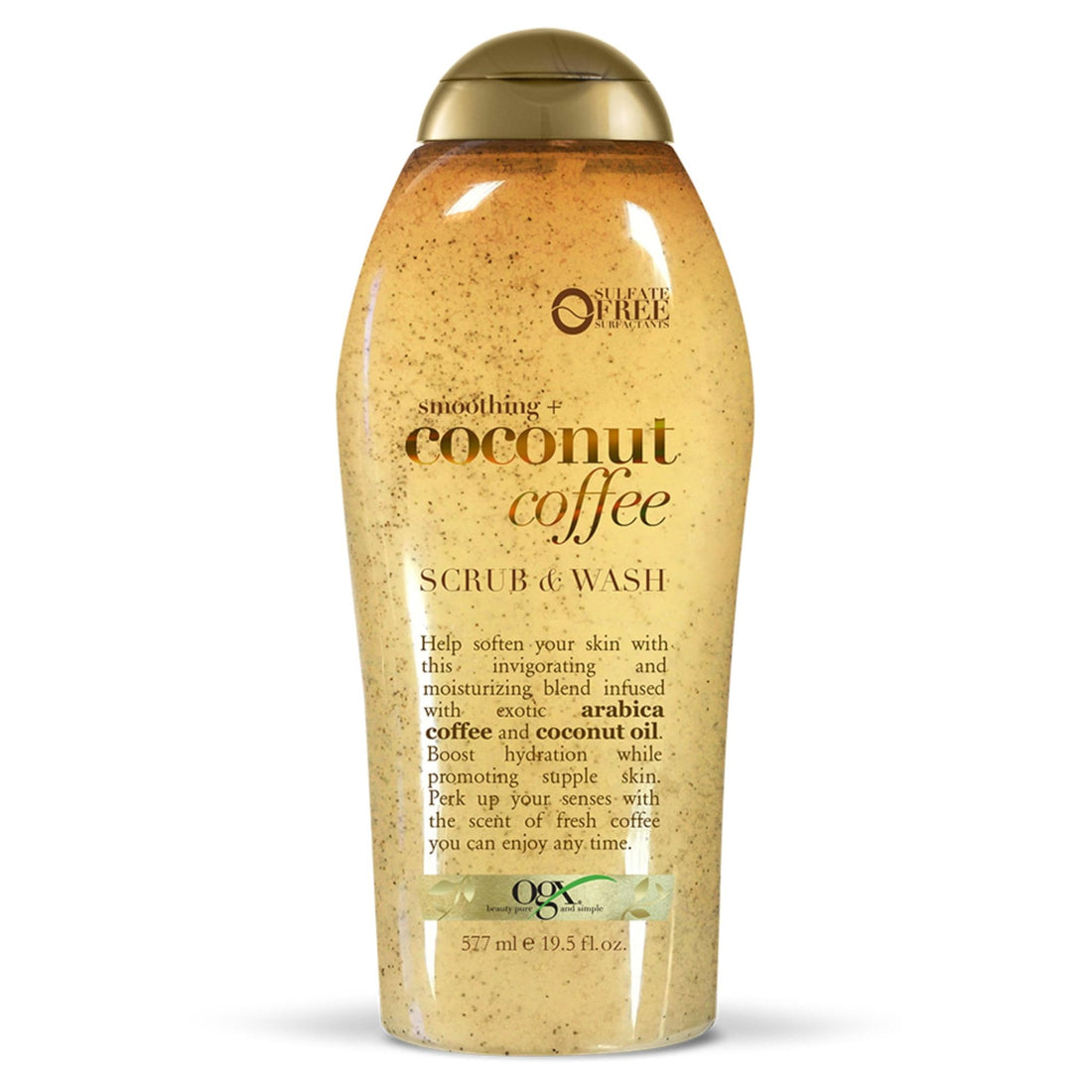 OGX Smoothing + Coconut Coffee Exfoliating Body Scrub with Arabica Coffee & Coconut Oil - OzHealthStandard