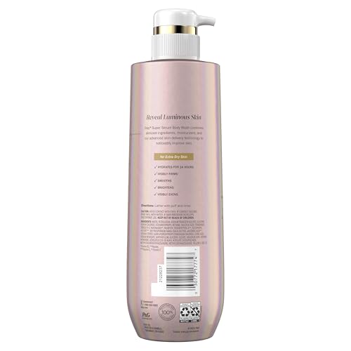 Olay Super Serum Body Wash for Extra Dry Skin, 24hr Long Lasting Hydration, 5+ Ingredient - OzHealthStandard