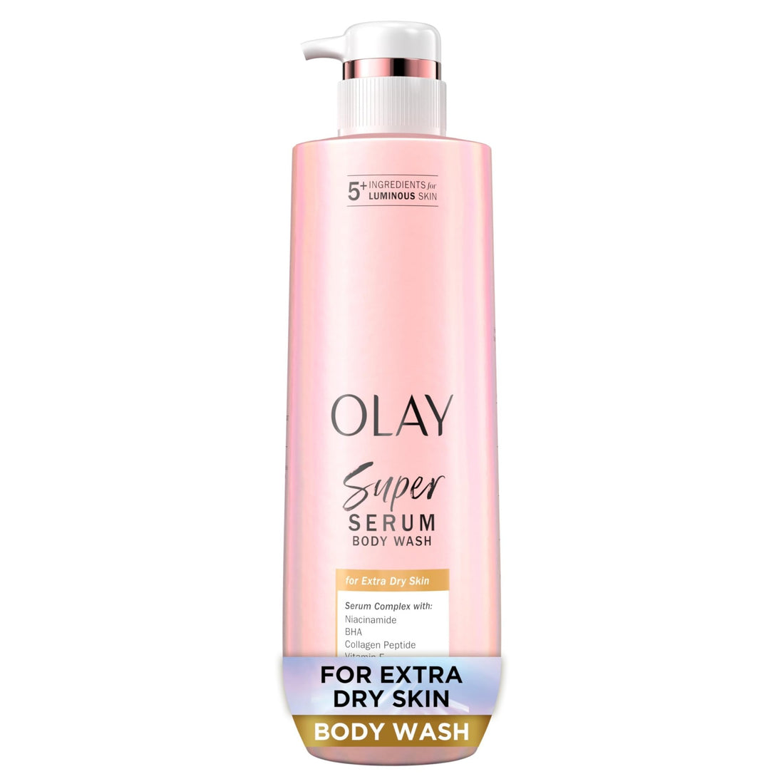 Olay Super Serum Body Wash for Extra Dry Skin, 24hr Long Lasting Hydration, 5+ Ingredient - OzHealthStandard