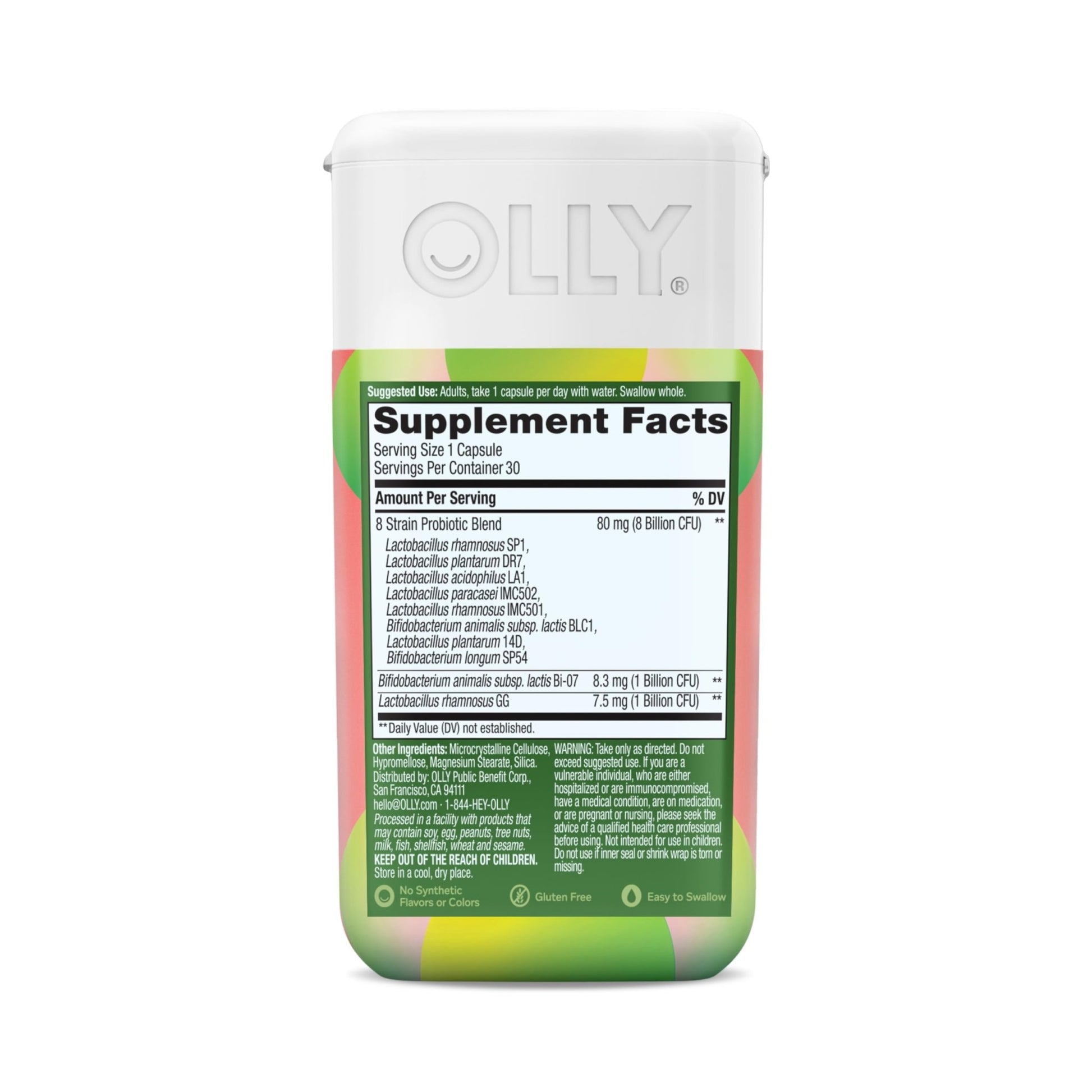 OLLY Big 10 Probiotic, Supports a Healthy Gut Microbiome,* 10 Billion CFUs, 30 Day Supply - 30 Count - OzHealthStandard