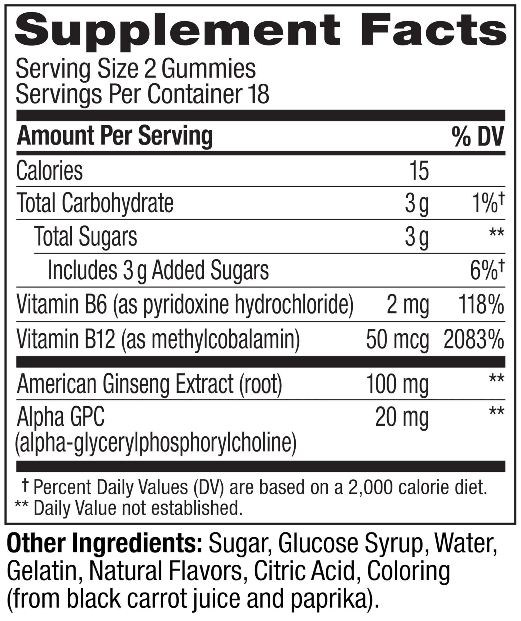 OLLY Laser Focus Gummy, Ginseng, Alpha GPC, B Vitamins, Berry Tangerine Flavor - 36 Count - OzHealthStandard