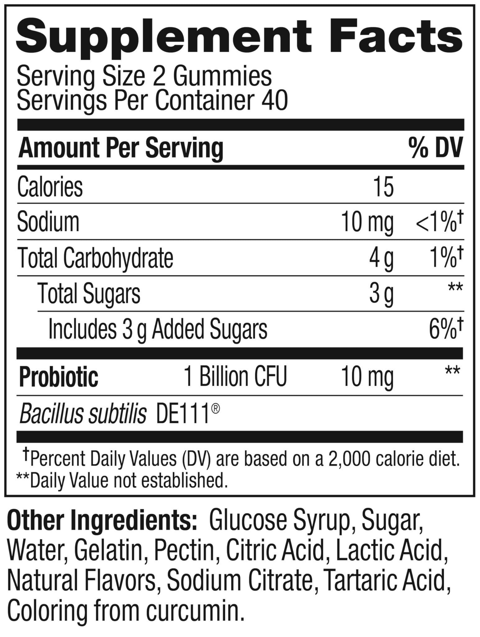 OLLY Probiotic Gummy, Immune and Digestive Support, 1 Billion CFUs, Chewable Probiotic Supplement, Mango, 25 Day Supply - 50 Count - OzHealthStandard