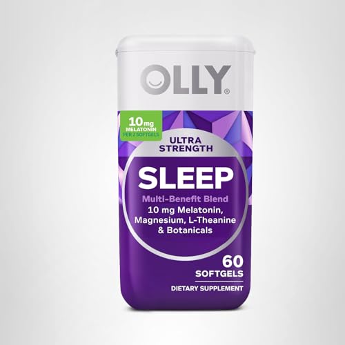 OLLY Ultra Strength Sleep Softgels, 10mg Melatonin, L-Theanine, Chamomile, Magnesium, Lemon Balm, Supports Deep Restful Sleep - OzHealthStandard