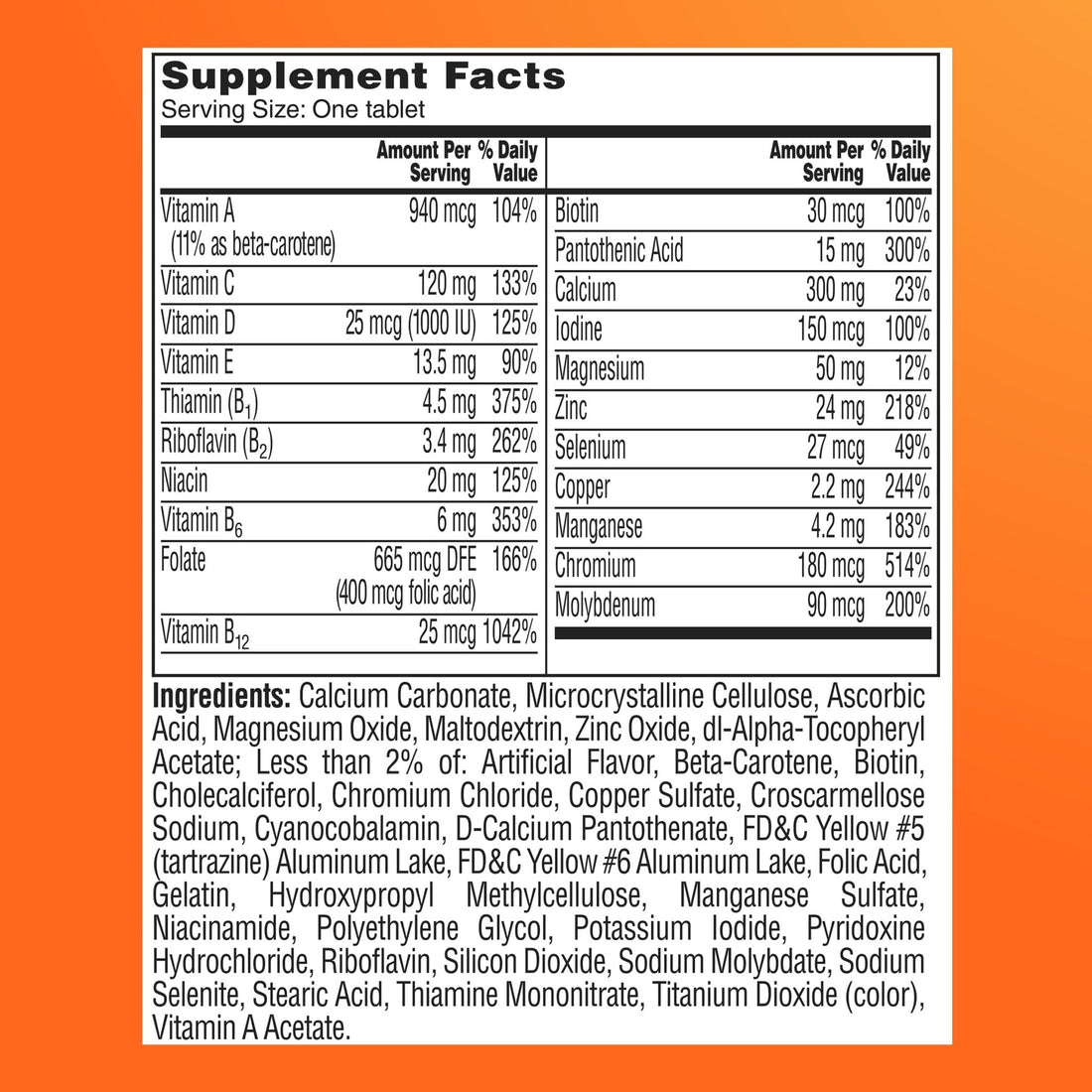 One A Day Multivitamin for Women 50 and Over Tablets, Womens Multivitamin 50 plus with Vitamins D, C, E, Zinc & Biotin, Daily Vitamins - OzHealthStandard