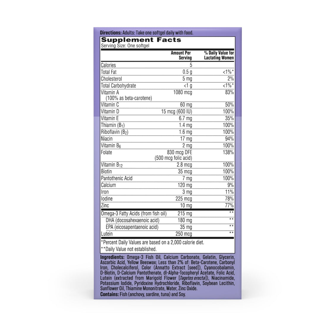 One A Day Postnatal Vitamins for Women, Postnatal Multivitamin with Folic Acid, Omega-3 DHA, B Vitamins, Support Immune Health, Breastfeeding - OzHealthStandard