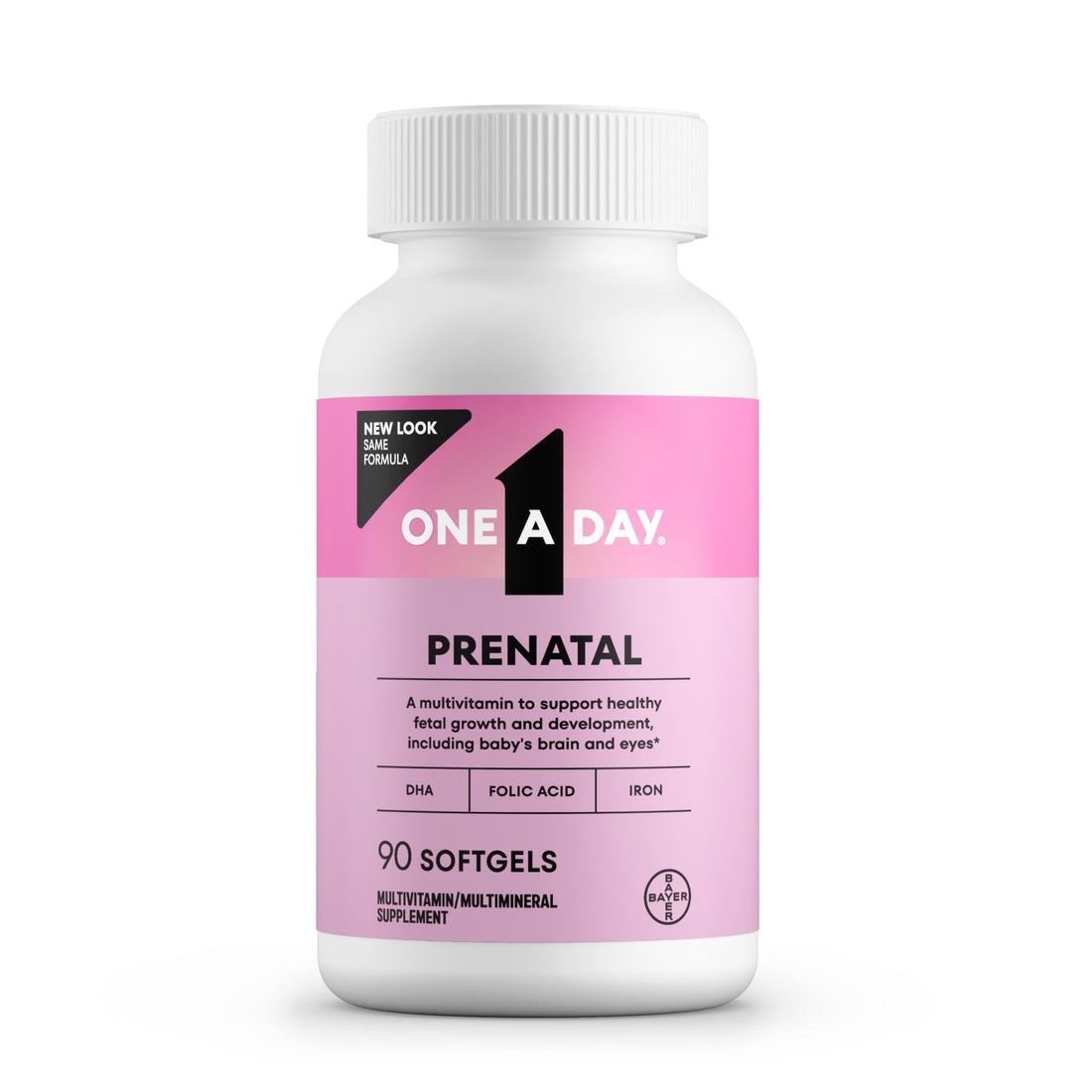 One A Day Prenatal Vitamins- Folic Acid, Iron, Omega- 3 (DHA), Pregnancy Vitamins for Women, Prenatal Multivitamin for Mom and Baby Support - OzHealthStandard