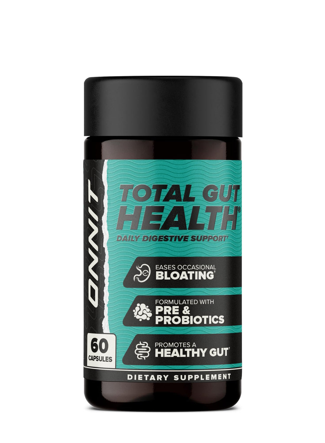 ONNIT Total Gut Health Daily Digestive Support, IGEN™ Non-GMO Tested Digestion Supplement for Women and Men with 7 Strains of Probiotics, - OzHealthStandard