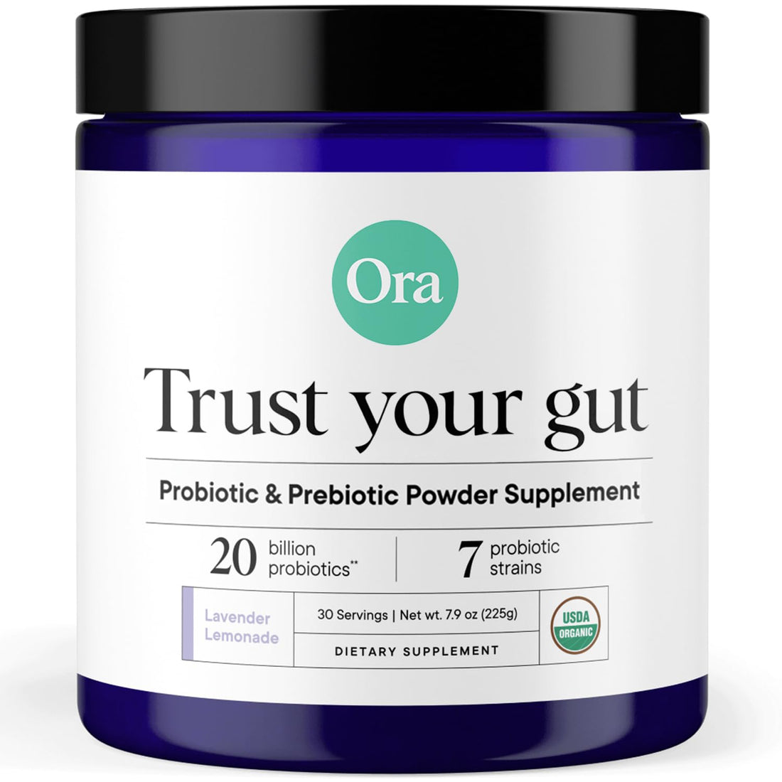 Ora Organic Prebiotic and Probiotic Powder Supplement - 20 Billion Probiotics, 7 Strains for Best Prebiotic Powder, Non-GMO, Probiotics for Women, Men & Kids - OzHealthStandard