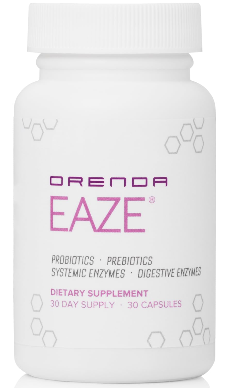 Orenda Eaze®: Gut Wellness Capsules | 6-in-1 Digestive Support with Probiotics, Endospores, Peptizyme-SP EN, Prebiotics, and Digestive Enzymes - OzHealthStandard