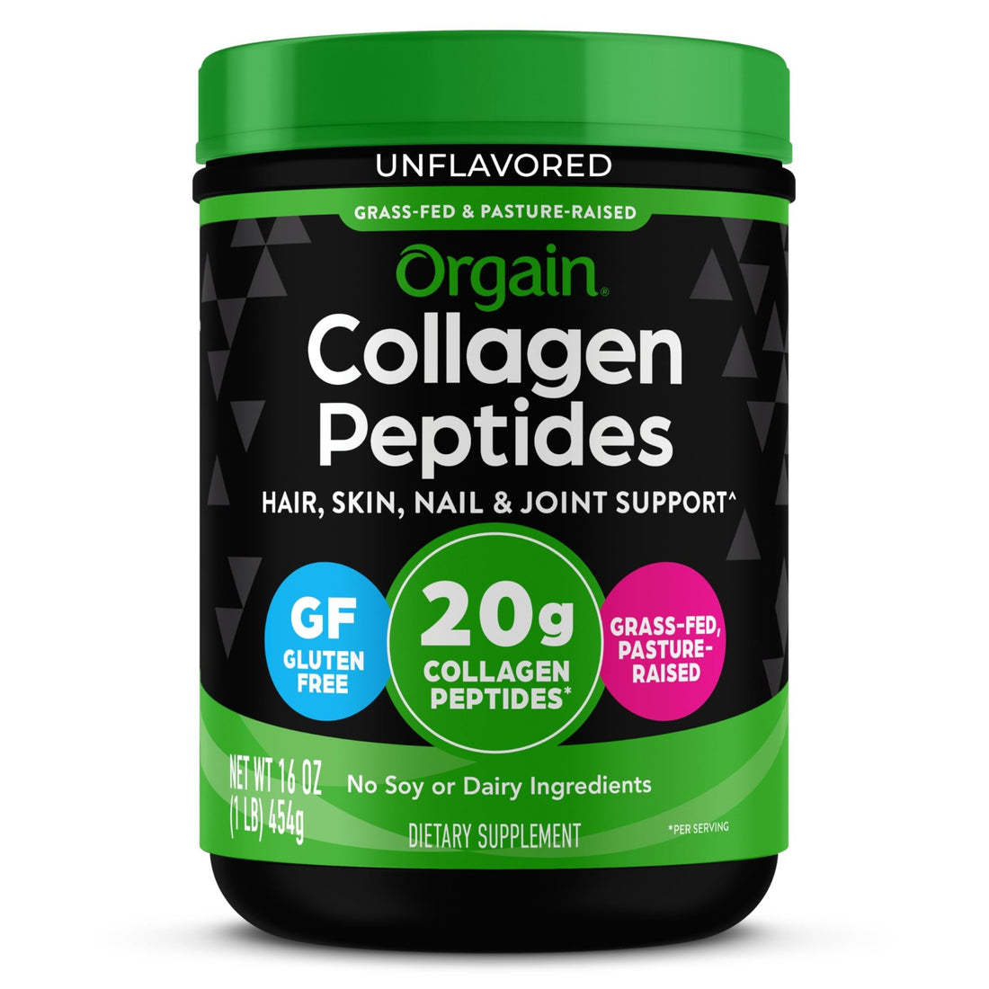Orgain Hydrolyzed Collagen Peptides Powder For Women & Men, 20g Grass Fed Collagen, Unflavored - Hair, Skin, Nail, & Joint Support Supplement - OzHealthStandard