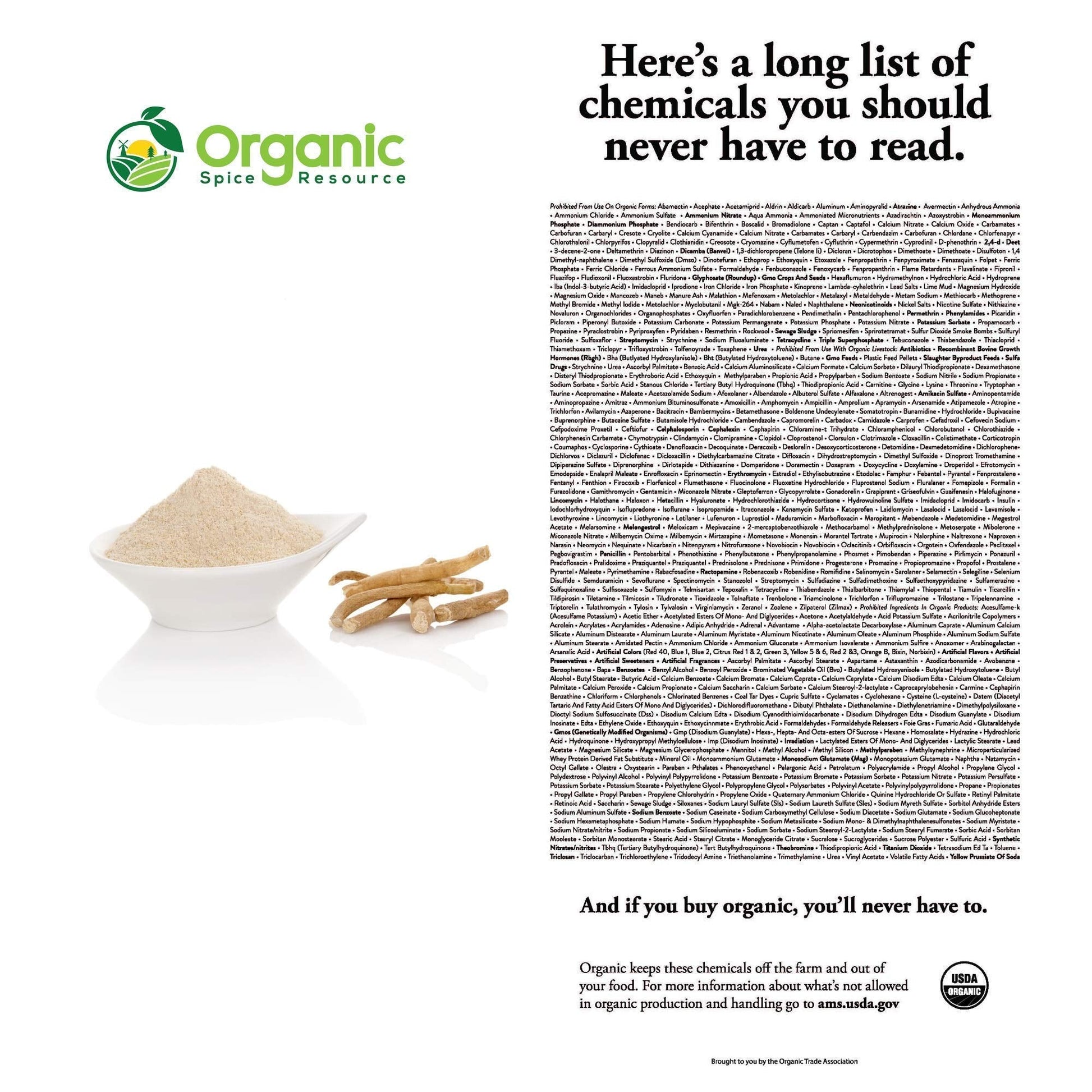 Organic Ashwagandha Root Powder - 1.10 lbs (17.64 oz) | Resealable Kraft Bag,Non-GMO, Indian Ginseng, Withania Somnifera -100% Raw from India, by SHOPOSR - OzHealthStandard