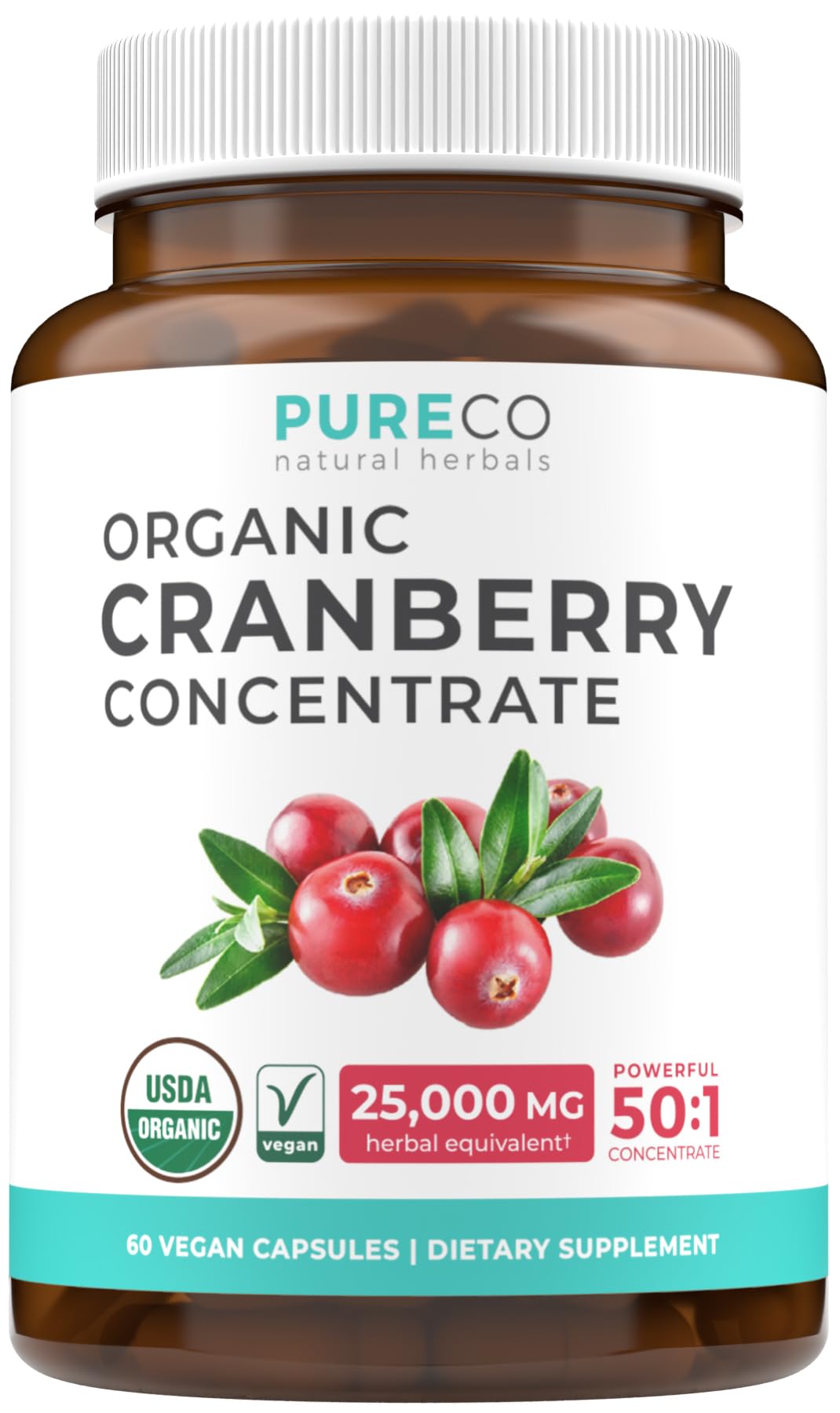 Organic Cranberry Pills - Vegan Supplement for Urinary Tract Health & Kidney Cleanse - Cranberry Pills for Women 500mg 50:1 Cranberry Concentrate Per Serving - OzHealthStandard