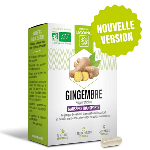 Organic ginger - 15 capsules - DAYANG - OzHealthStandard