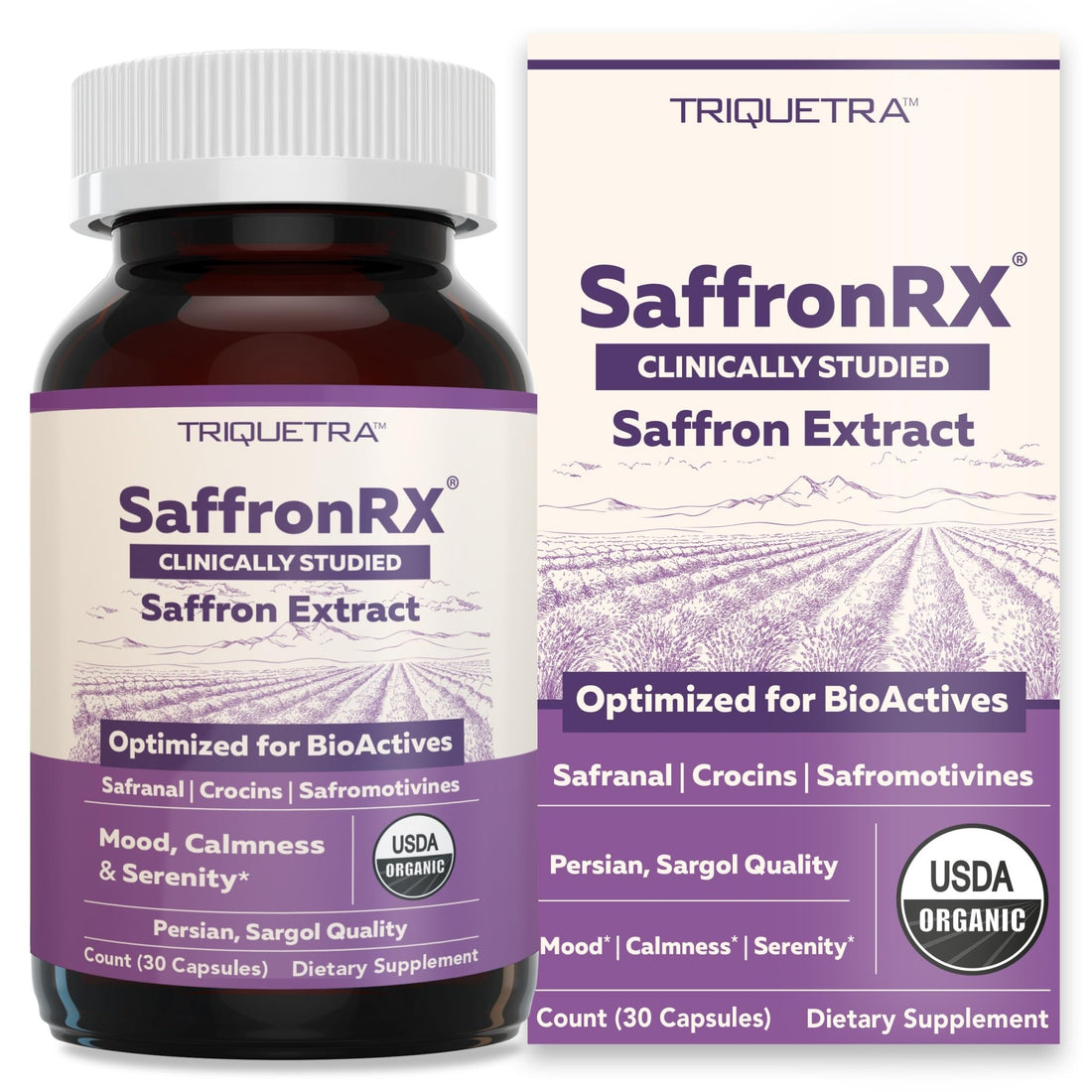 Organic Saffron Extract: Optimized Extract with Safromotivines, Safranal, and Crocins – Clinically Studied | Premium Persian Sargol Quality | Supports Mood, - OzHealthStandard