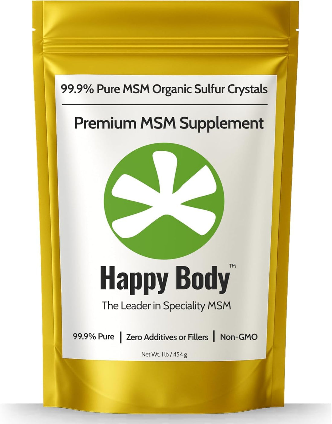 Organic Sulfur Crystals | 99.9% Pure MSM Crystals for Joint Support, Recovery, Hair, Skin & Nails | 90 Servings | 1 lb Bag - OzHealthStandard