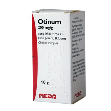 Otinum ear drops, 200 mg/g, 10 ml - Ear Inflammation, Pain - OzHealthStandard