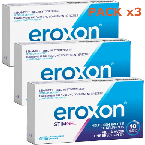 PACK of 3 boxes Eroxon Stimgel 4 single doses - OzHealthStandard