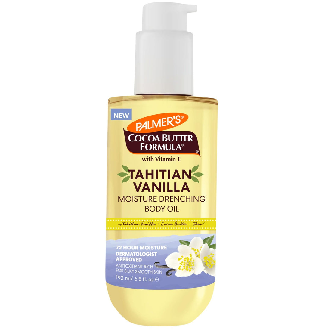 Palmer's Cocoa Butter Formula Body Oil, Moisture Drenching Tahitian Vanilla, 6.5 Oz, 72Hr Hydration with Shea Butter & Vitamin E for Softer Skin - OzHealthStandard